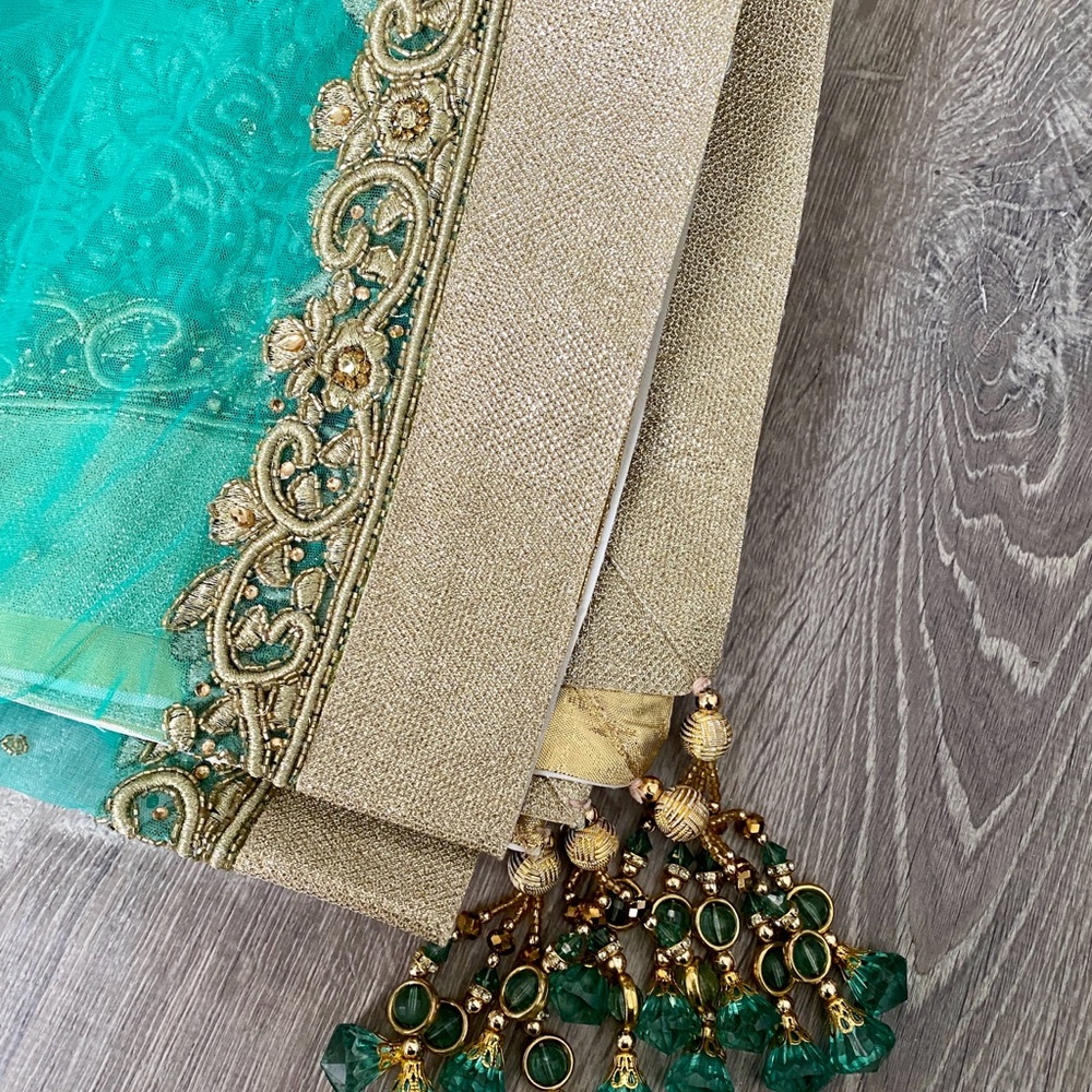 Beautiful Elegant Indian Anarkali Suit ; New without tags, unworn. Stunning!! - Picture 6 of 14